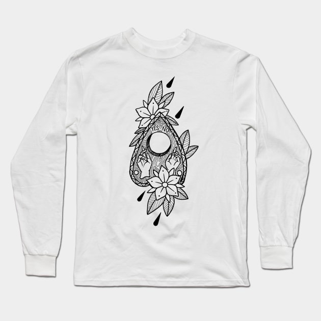 Ouija Planchette Long Sleeve T-Shirt by btcillustration